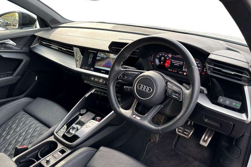 Audi A3 S3 Tfsi Black Edition Quattro S Tronic 2023 DX73WVC White #6