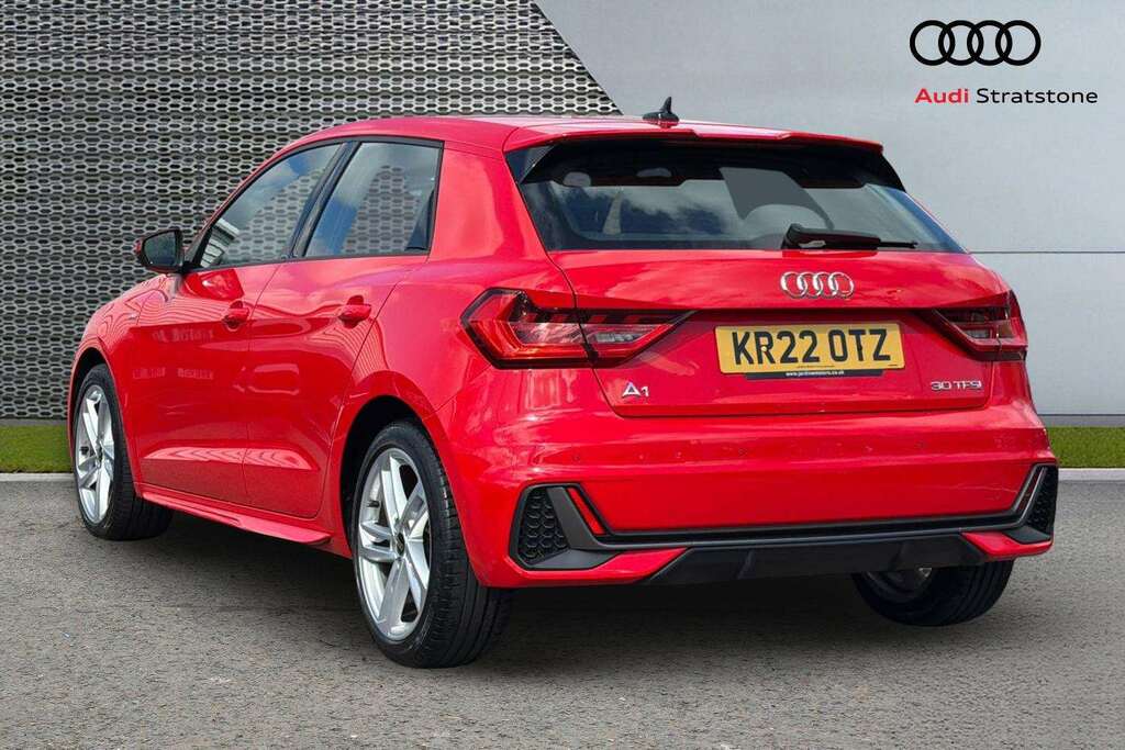 Audi A1 30 Tfsi 110 S Line 2022 KR22OTZ Red #3