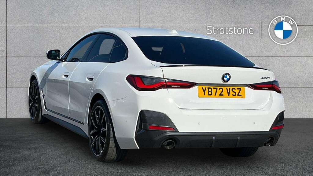 BMW 4 Series 420I M Sport Step 2023 YB72VSZ White #2