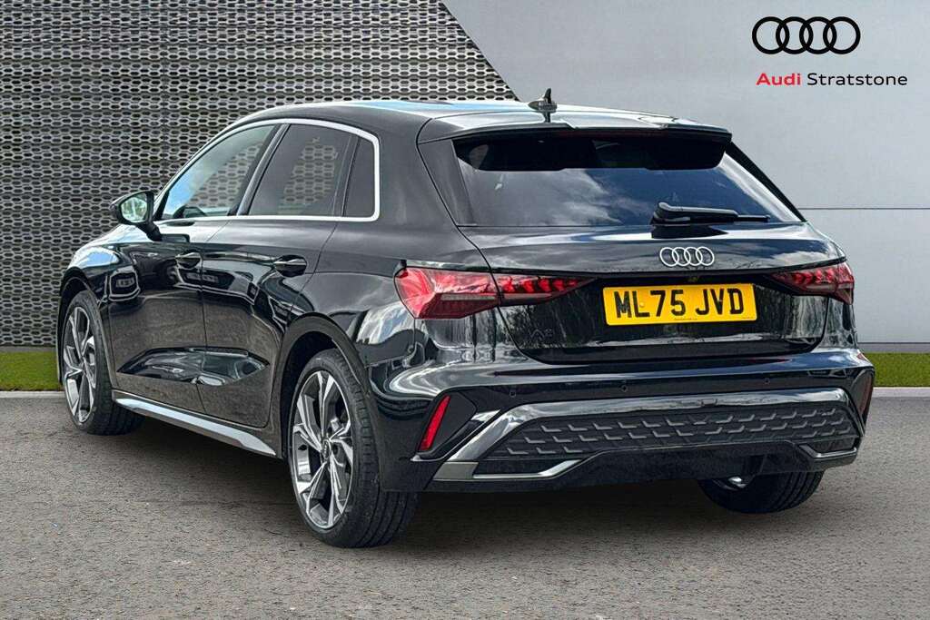 Audi A3 1.5 Tfsi 150 S Line S Tronic 2025 ML75JVD Black #3