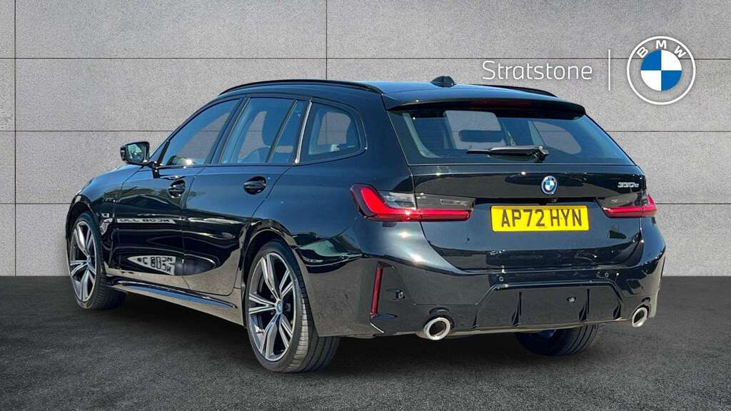 BMW 3 Series 330E M Sport Step 2023 AP72HYN Black #2