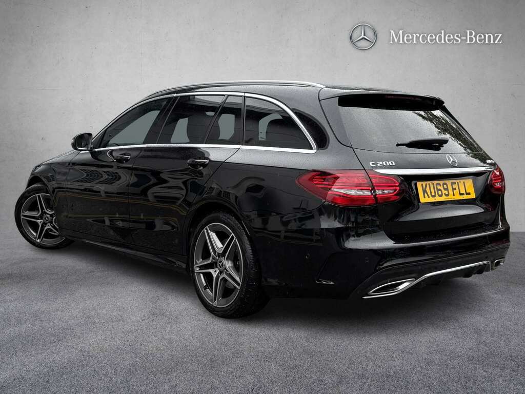 Mercedes-Benz C Class C200 Amg Line Premium 9G-tronic 2019 KU69FLL Black #2