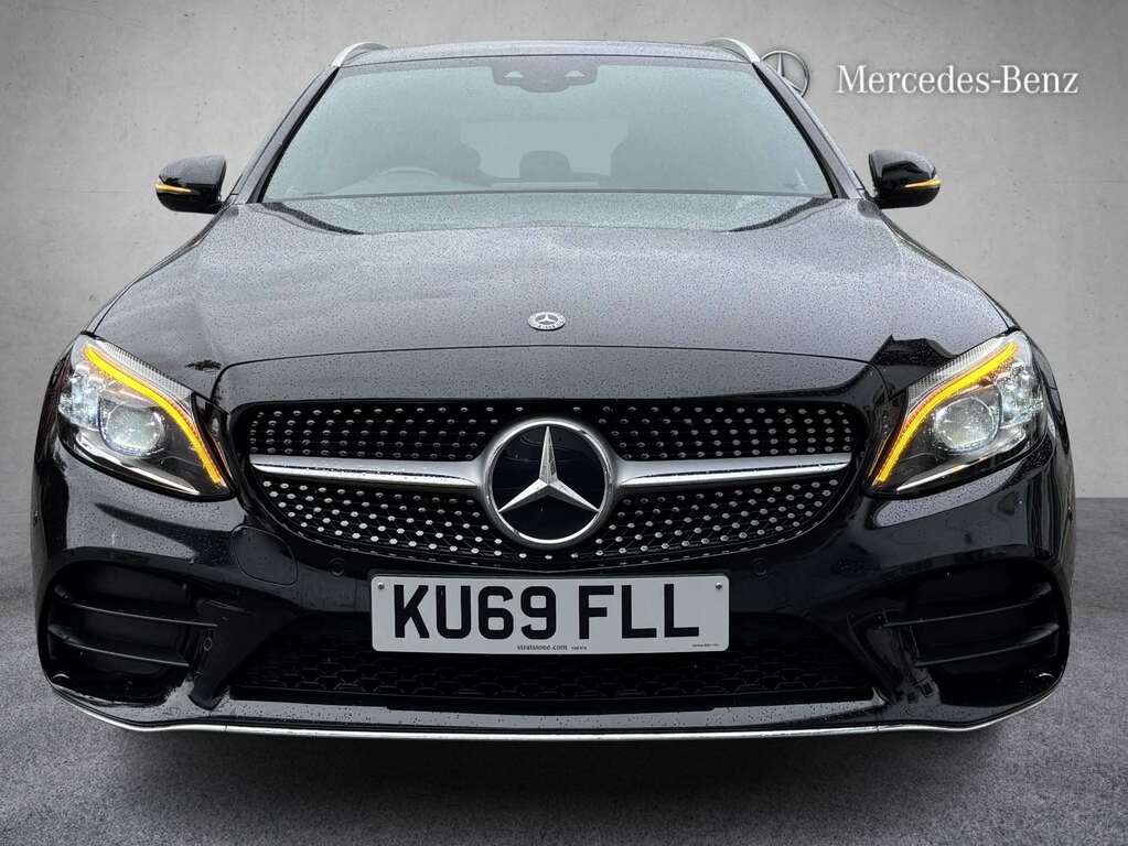 Mercedes-Benz C Class C200 Amg Line Premium 9G-tronic 2019 KU69FLL Black #3