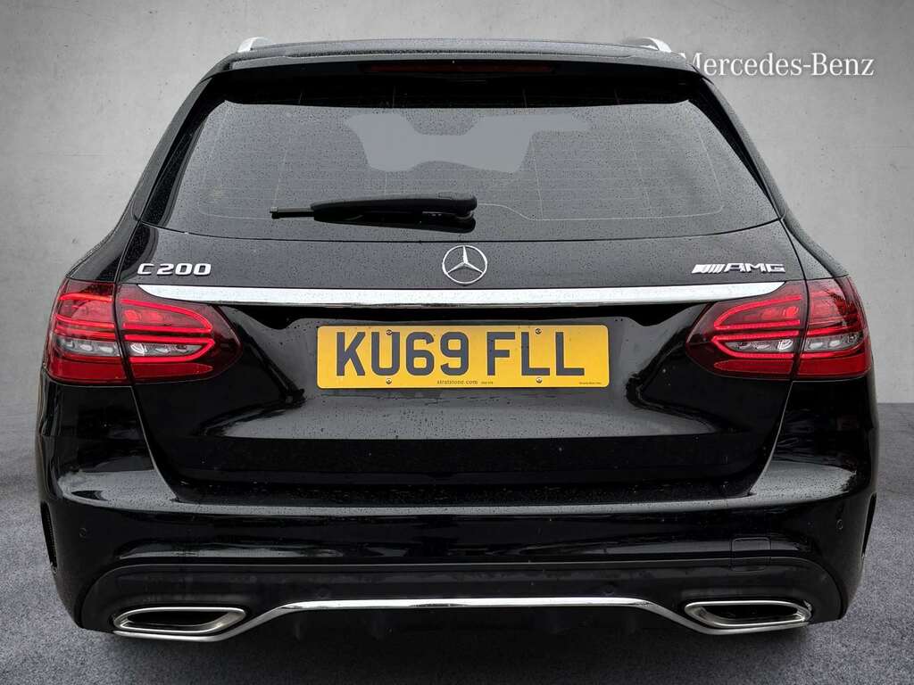 Mercedes-Benz C Class C200 Amg Line Premium 9G-tronic 2019 KU69FLL Black #5