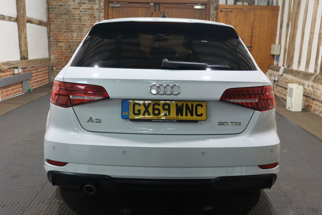 Audi A3 1.6 Tdi 30 Black Edition Sportback Euro 6 S S GX69WNC White #5