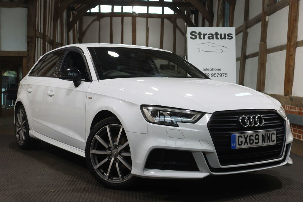 Audi A3 1.6 Tdi 30 Black Edition Sportback Euro 6 S S White
