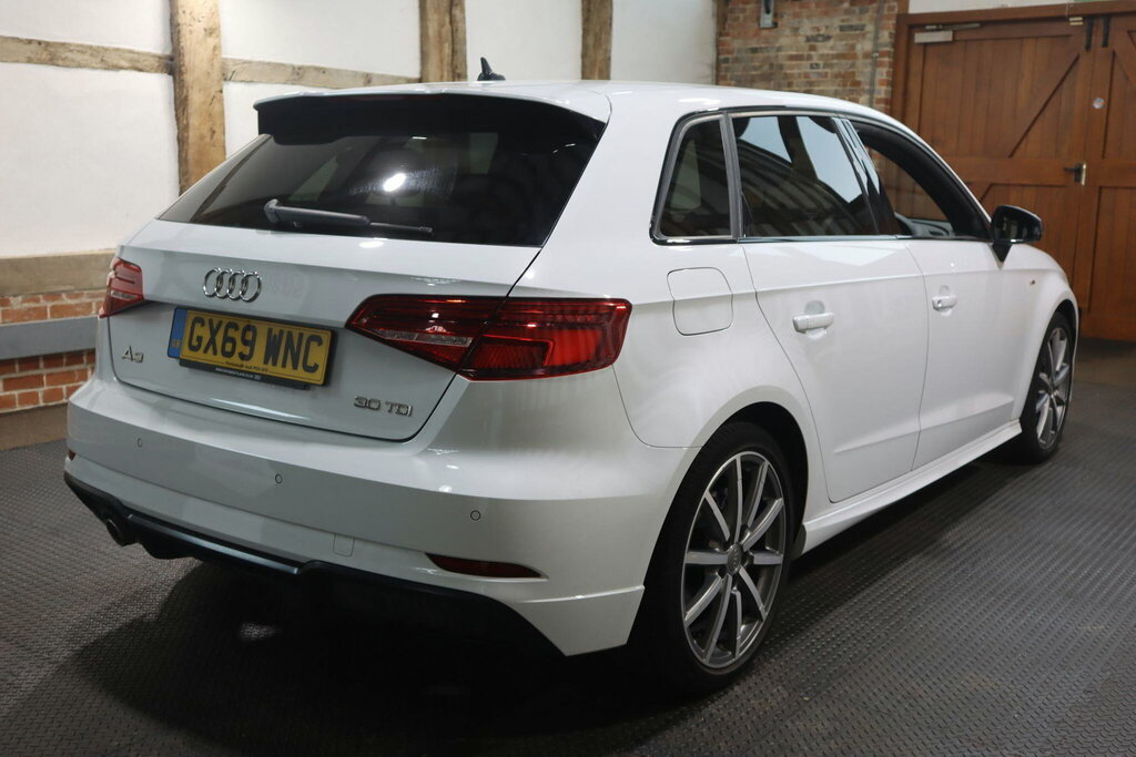 Audi A3 1.6 Tdi 30 Black Edition Sportback Euro 6 S S GX69WNC White #6