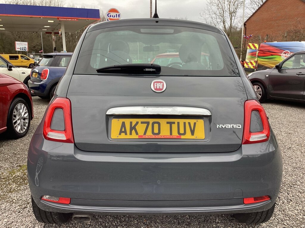Fiat 500 1.0 Mhev Lounge Hatchback Euro 6 AK70TUV Grey #6