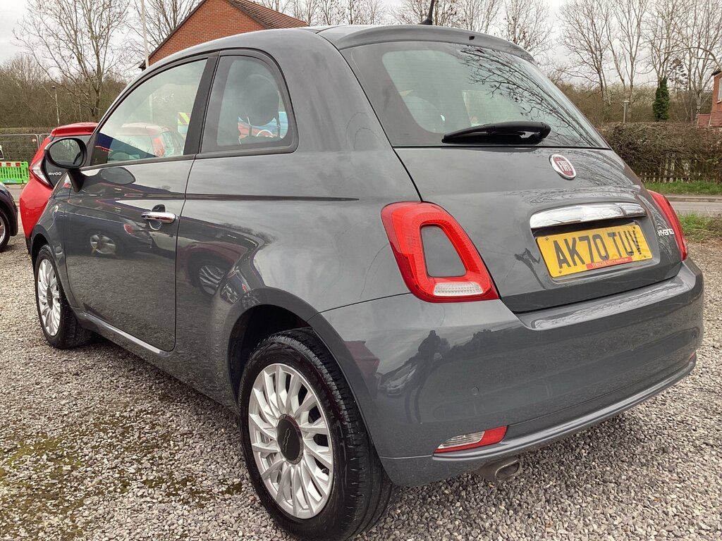 Fiat 500 1.0 Mhev Lounge Hatchback Euro 6 AK70TUV Grey #4