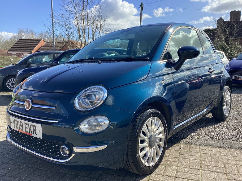 Fiat 500 1.2 Lounge Hatchback Euro 6 Ss Blue