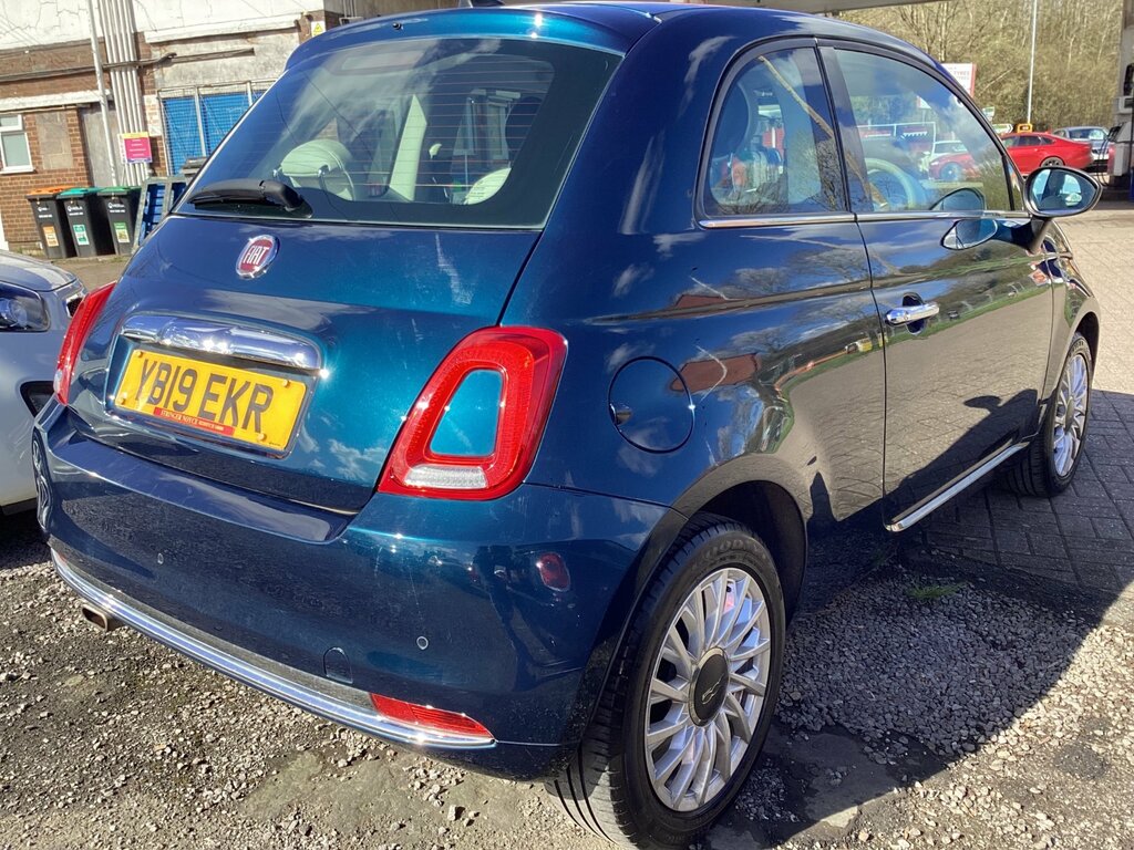 Fiat 500 1.2 Lounge Hatchback Euro 6 Ss YB19EKR Blue #3