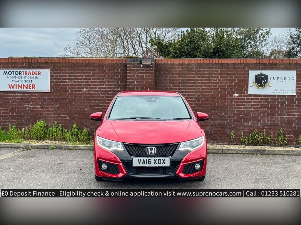 Honda Civic 1.4 I-vtec Sport Euro 6 Ss VA16XDX Red #6