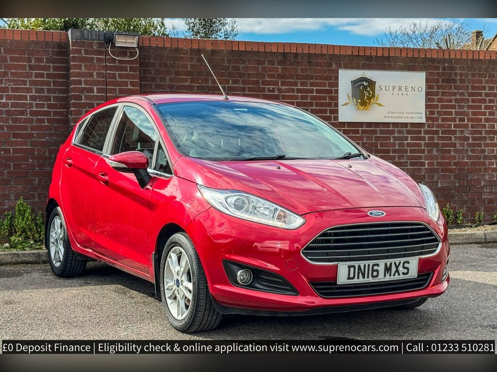 Ford Fiesta 1.0T Ecoboost Zetec Euro 6 Ss DN16MXS Red #2