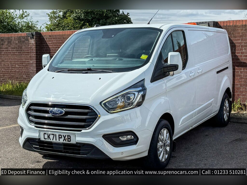 Ford Transit Custom 2.0 300 Ecoblue Limited L2 H1 Euro 6 Ss CK71PXB White #3