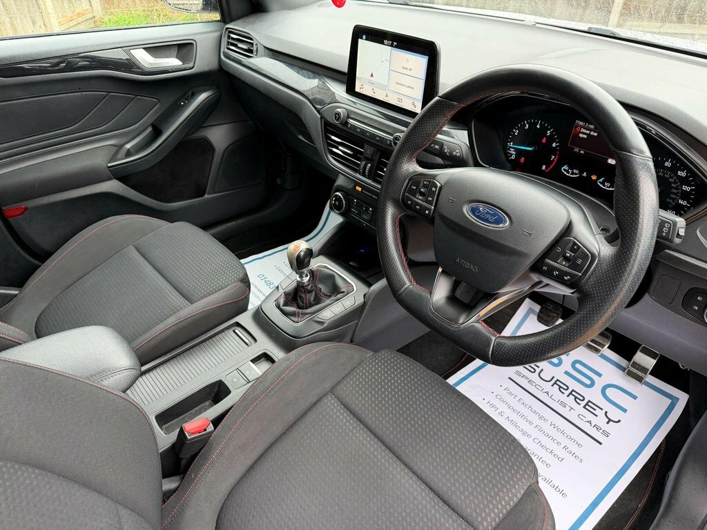 Ford Focus 1L St-line YX68RNO White #5