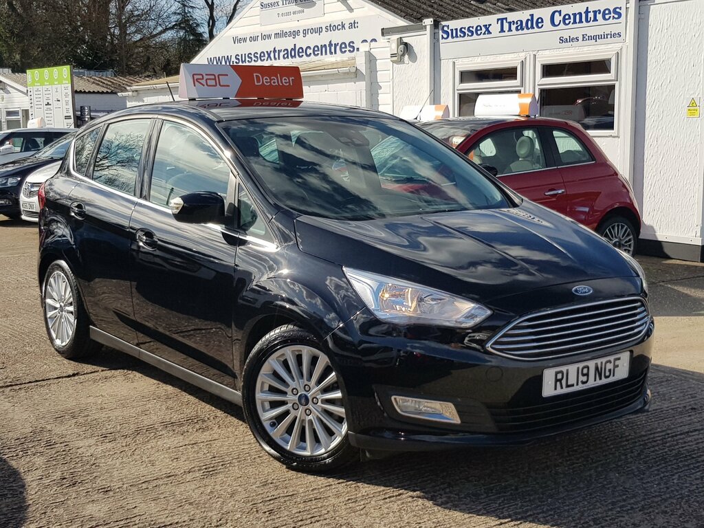 Ford C-Max 1.0T Titanium - Sat Nav, Exceptional Condition RL19NGF Black #2