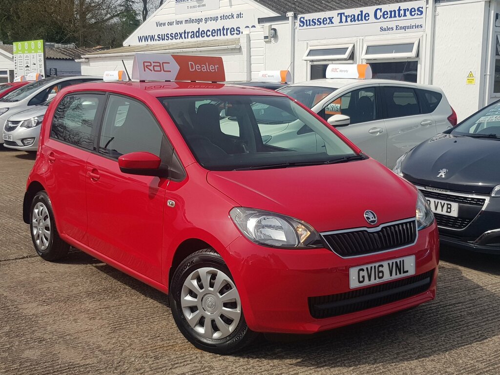Skoda Citigo 1.0 Mpi Se - One Lady Owner - Full Service His GV16VNL Red #2