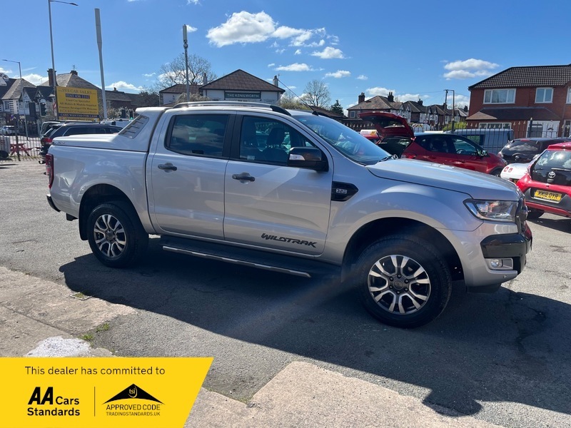 Ford Ranger 3.2 Tdci Wildtrak Pickup YH19BFE Silver #5