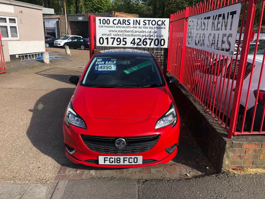 Vauxhall Corsa 1.4I Turbo Red Edition Hatchback FG18FCO Red #2