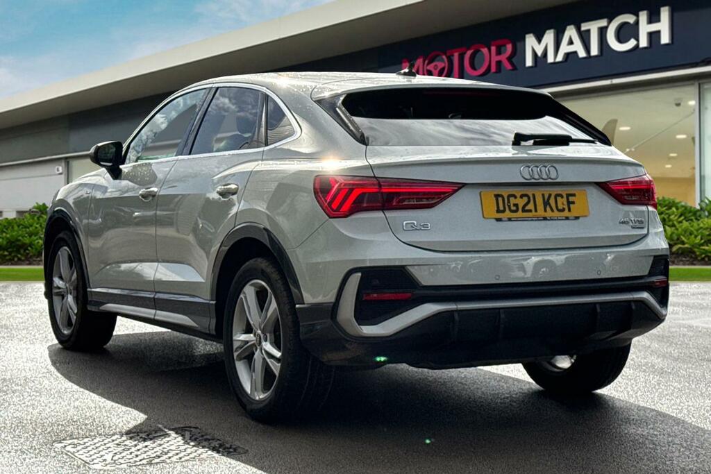 Audi Q3 2.0 Tfsi 45 S Line Sportback S Tronic Quattro Euro DG21KCF Silver #2