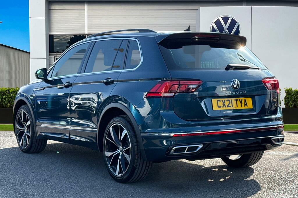Volkswagen Tiguan 2.0 Tdi R-line Dsg 1 Year Vw Warranty Blue #2