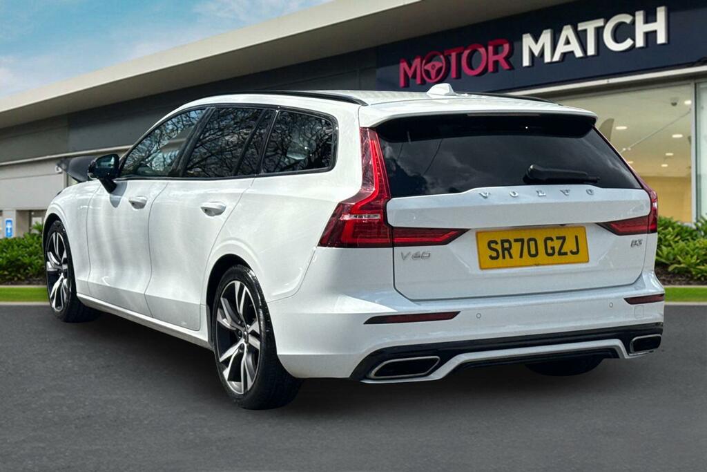 Volvo V60 2.0 B3 Mhev R-design Euro 6 Ss SR70GZJ White #2