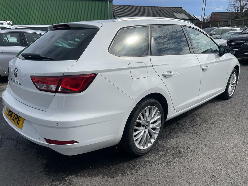 Seat Leon 1.6 Tdi Se Dynamic Technology St Dsg Eu YM18ZRE White #5