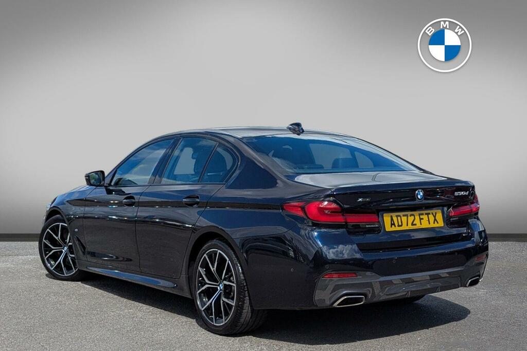 BMW 5 Series 530D Xdrive M Sport Saloon AD72FTX Black #2