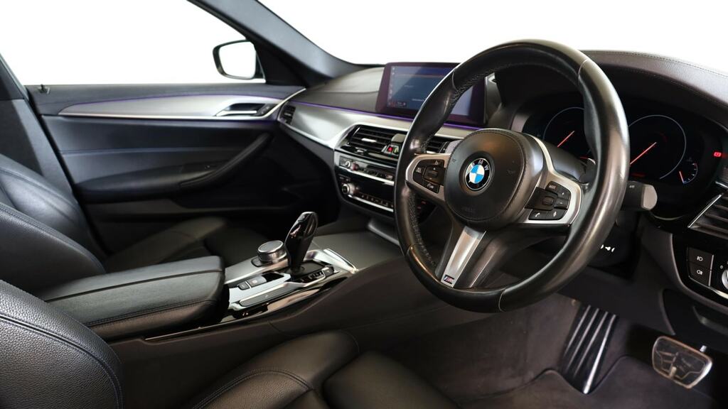 BMW 5 Series 520I M Sport SK69WFS Blue #6