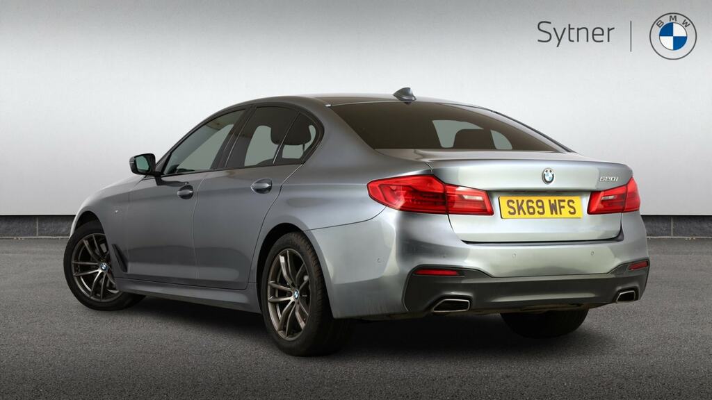 BMW 5 Series 520I M Sport SK69WFS Blue #2