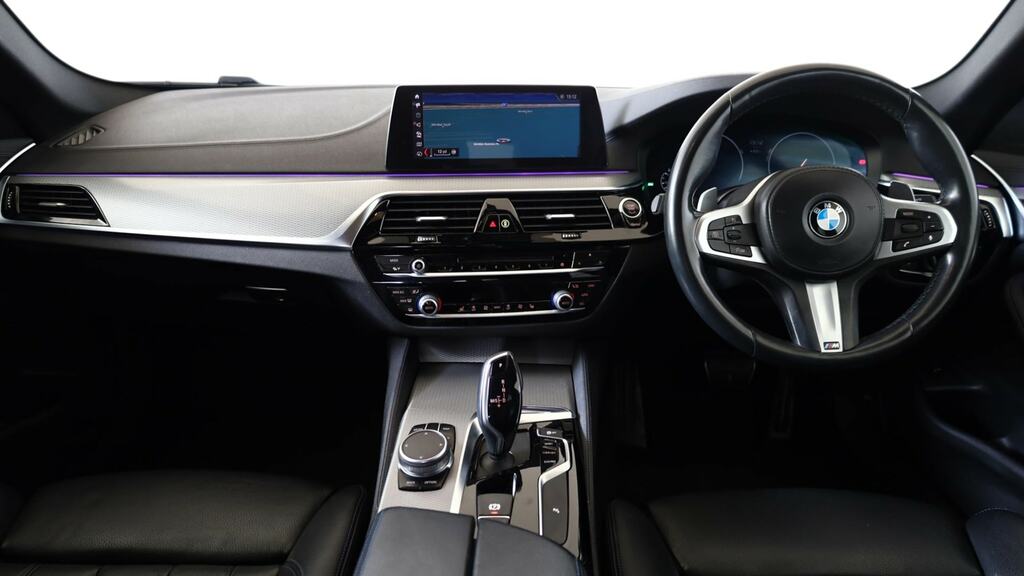 BMW 5 Series 520I M Sport SK69WFS Blue #4