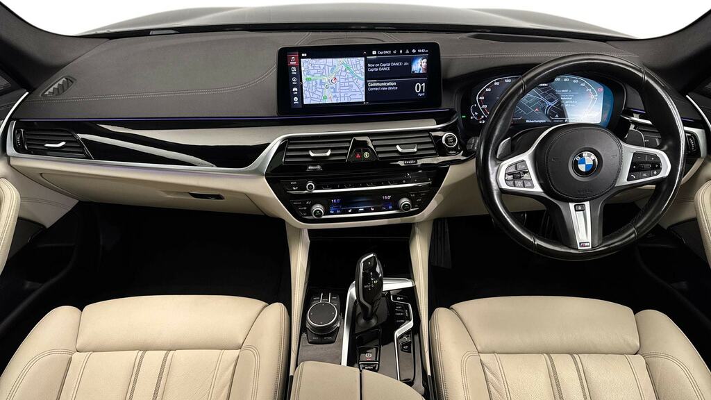 BMW 5 Series M550i Xdrive Black #4