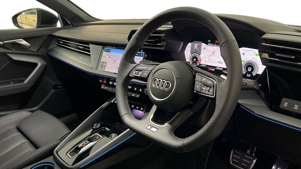Audi A3 1.5 Tfsi 150 S Line S Tronic Tech Pack FG75XJW Black #6