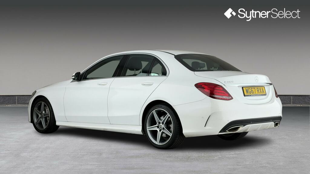 Mercedes-Benz C Class C200 Amg Line 9G-tronic WG67RXA White #2