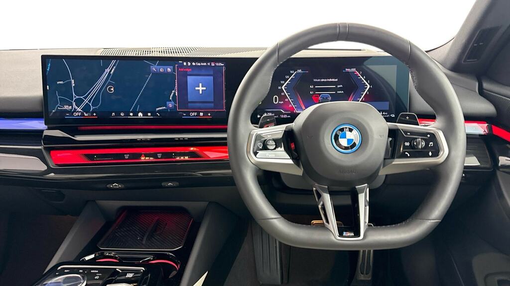 BMW 5 Series 530E M Sport YL25UEV Black #5