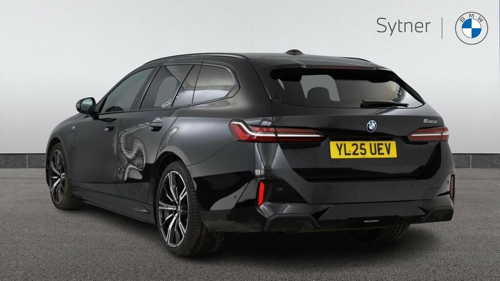 BMW 5 Series 530E M Sport YL25UEV Black #2