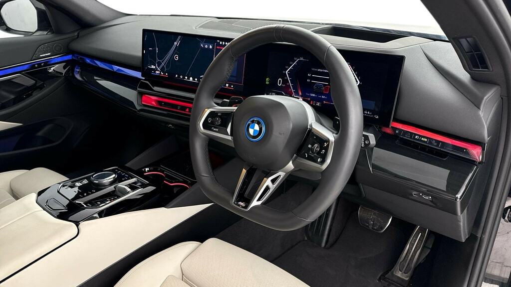 BMW 5 Series 530E M Sport YL25UEV Black #6