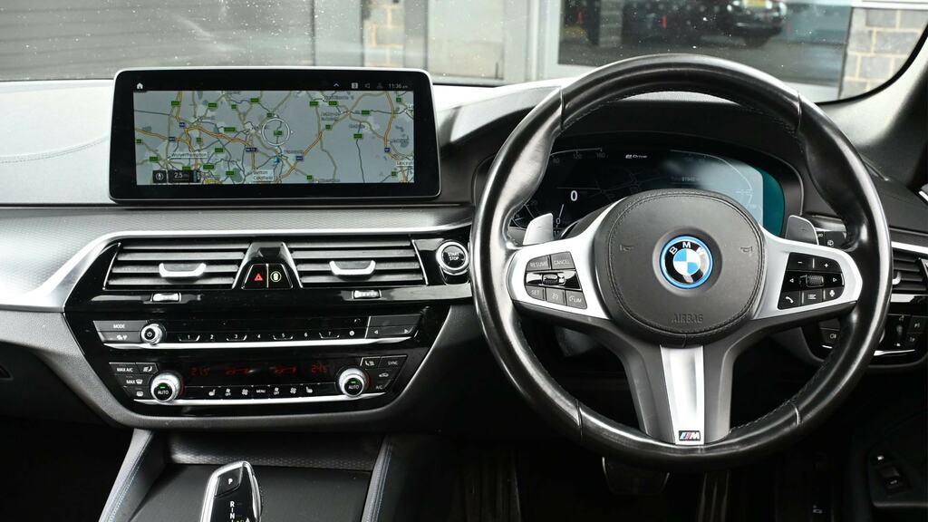BMW 5 Series 530E M Sport KM22AFV Black #5