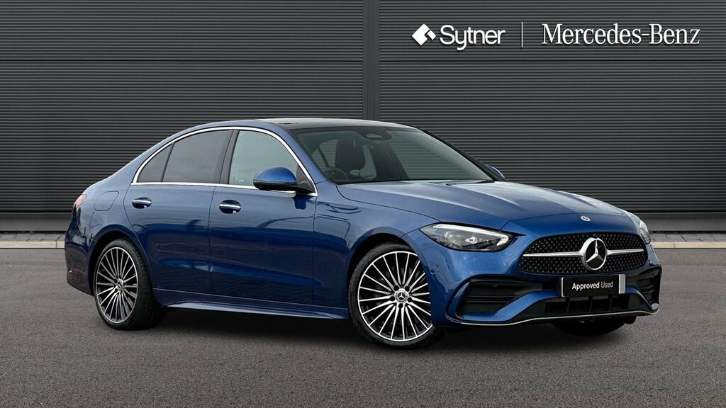 Mercedes-Benz C Class C220d Amg Line Premium Plus 9G-tronic Blue