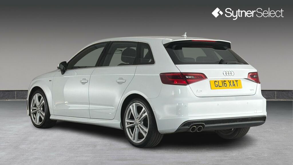 Audi A3 2.0 Tdi S Line S Tronic Nav White #2