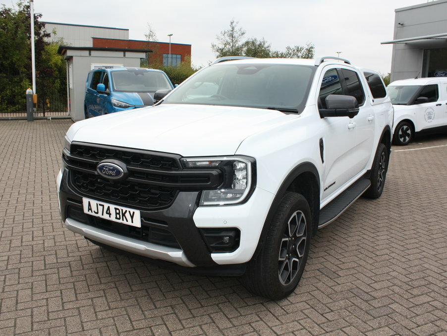 Ford Ranger Pick Up D Cab Wildtrak 3.0 Ecoblue V6 240 AJ74BKY White #2