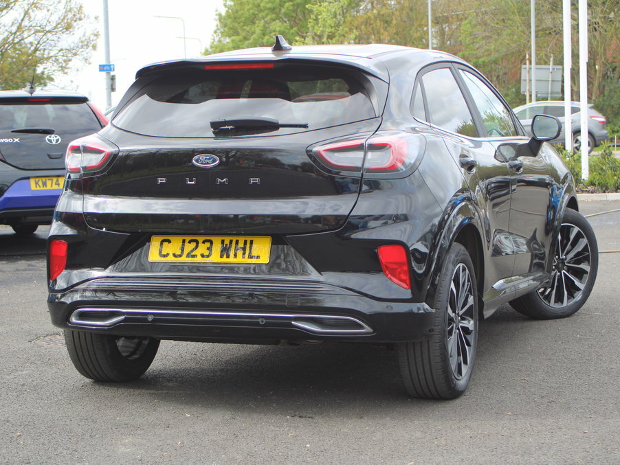 Ford Puma 1.0 Ecoboost Hybrid Mhev 155 St-line Vignale CJ23WHL Black #4