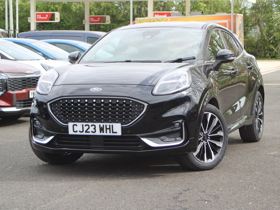 Ford Puma 1.0 Ecoboost Hybrid Mhev 155 St-line Vignale CJ23WHL Black #2