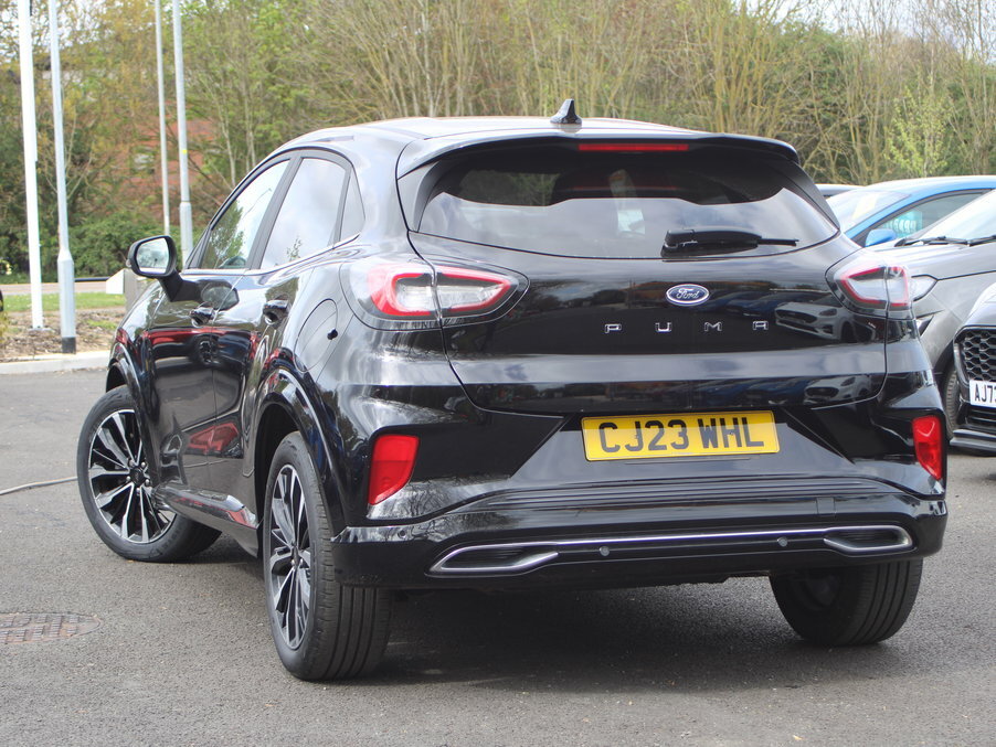Ford Puma 1.0 Ecoboost Hybrid Mhev 155 St-line Vignale CJ23WHL Black #3