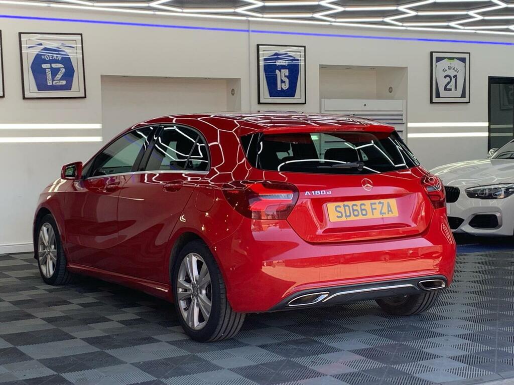 Mercedes-Benz A Class Hatchback 1.5 A180d Sport Premium 7G-dct Euro 6 SD66FZA Red #4