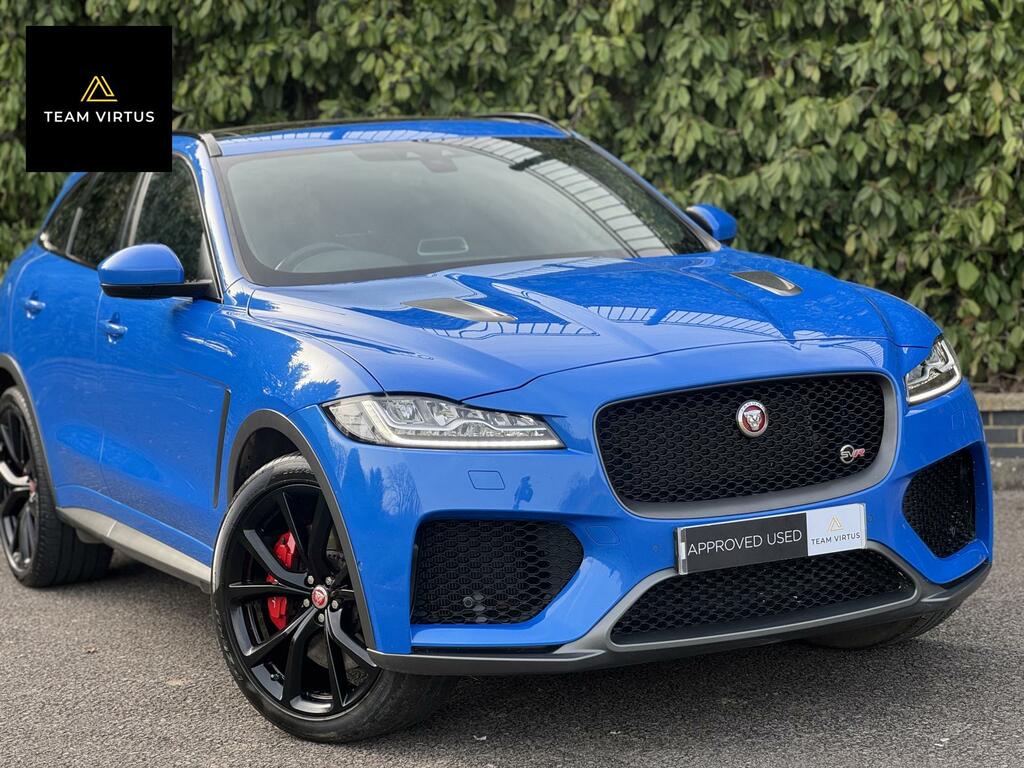 Jaguar F-Pace 5.0 V8 Svr Suv Quickshift Awd Euro 6 S PG19RXK Blue #4