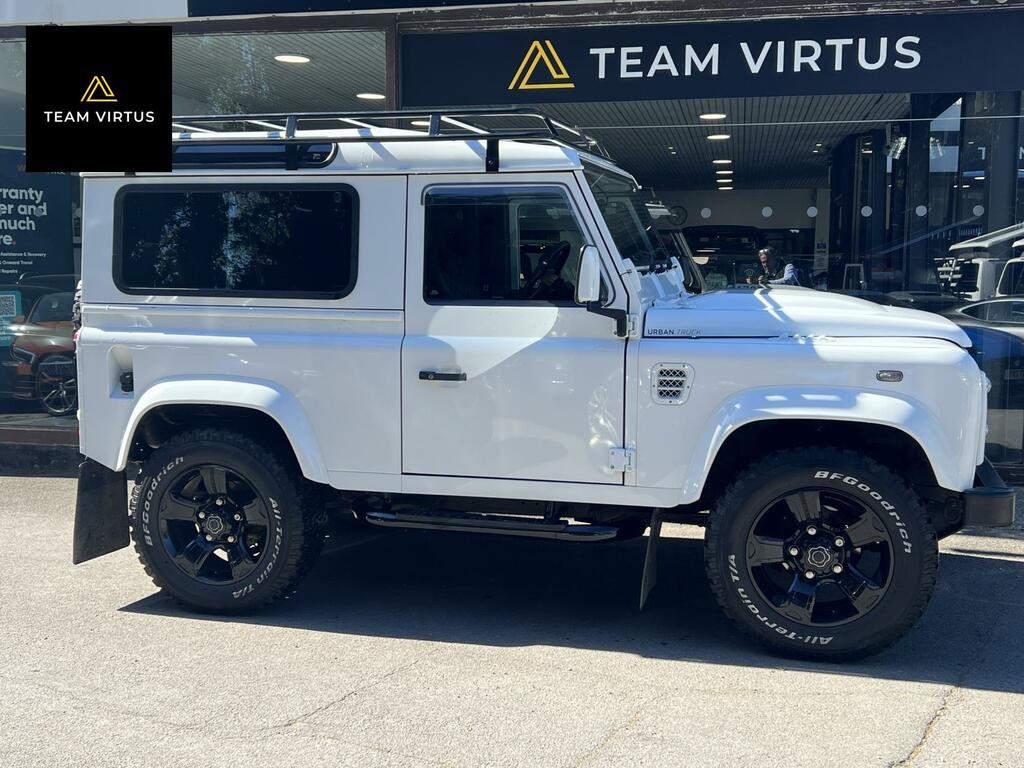 Land Rover Defender 90 2.2 Tdci County Station Wagon Double Cab Diese MF14SYR White #4