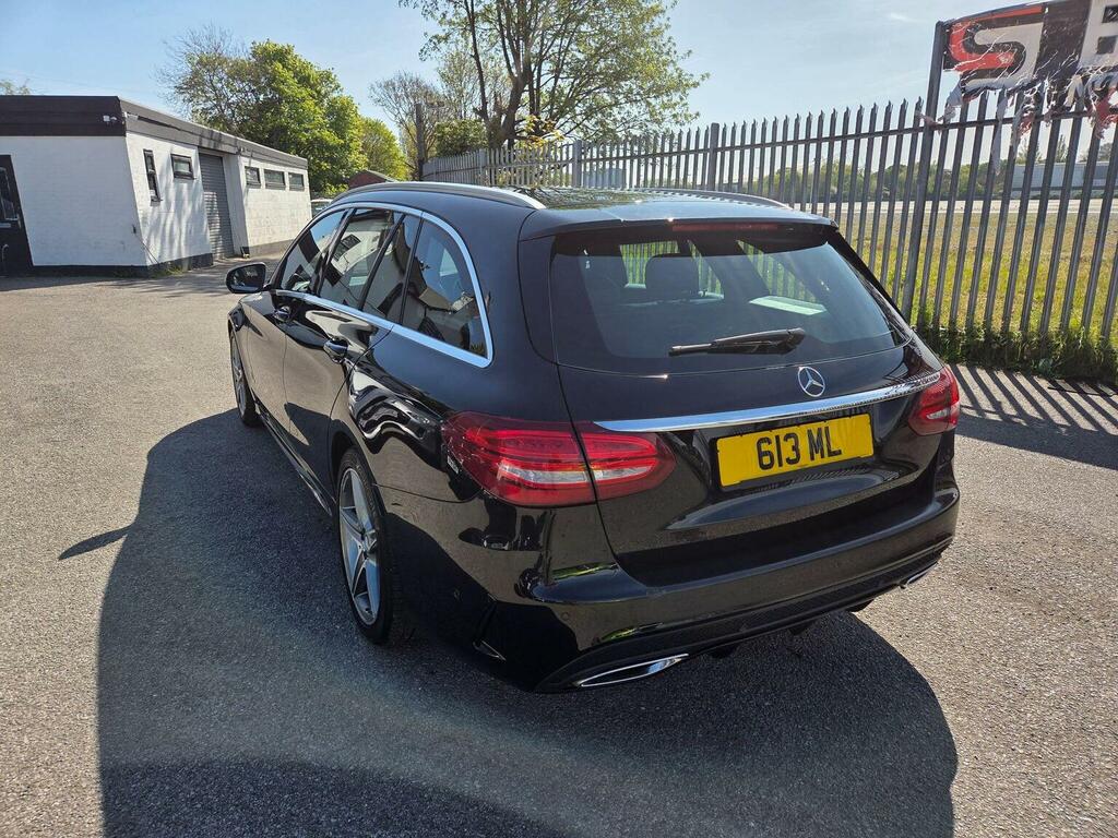 Mercedes-Benz C Class 2.1 C220d Amg Line 7G-tronic Euro 6 Ss YN65OLV Black #4