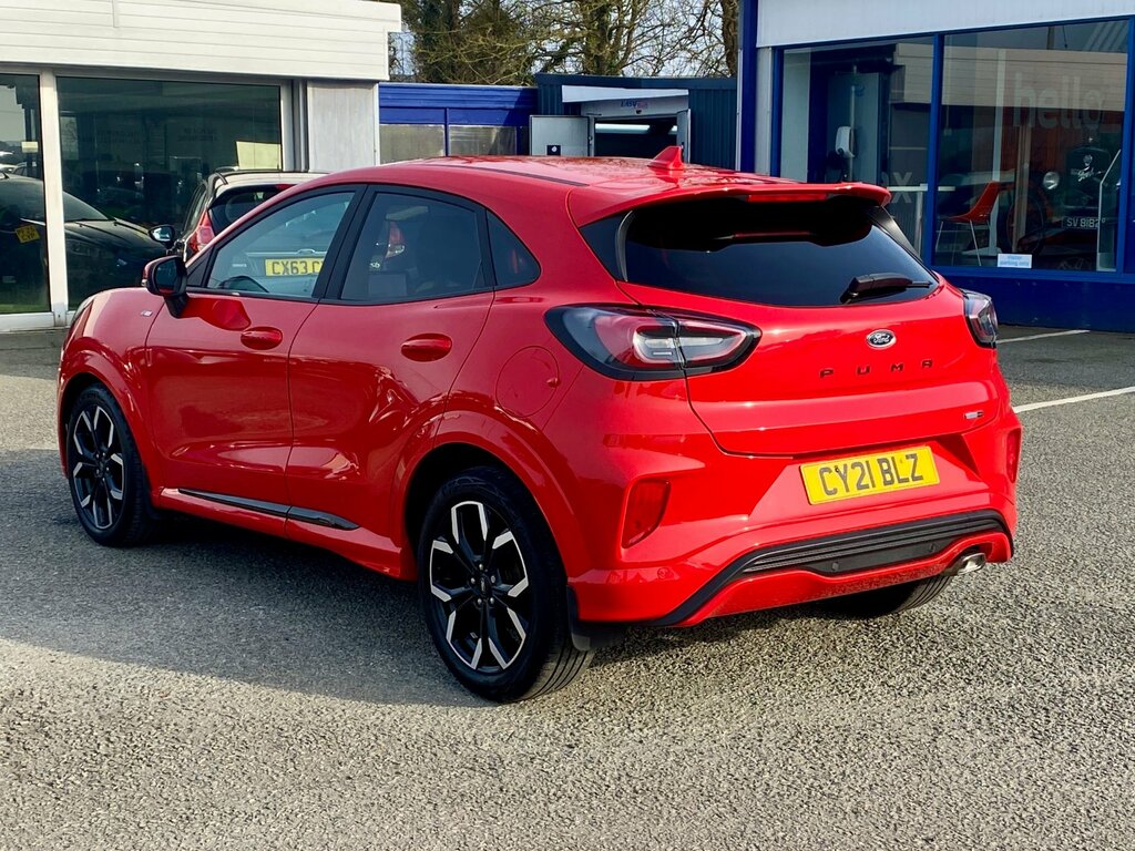 Ford Puma 1.0T Ecoboost Mhev St-line X Suv CY21BLZ Red #5
