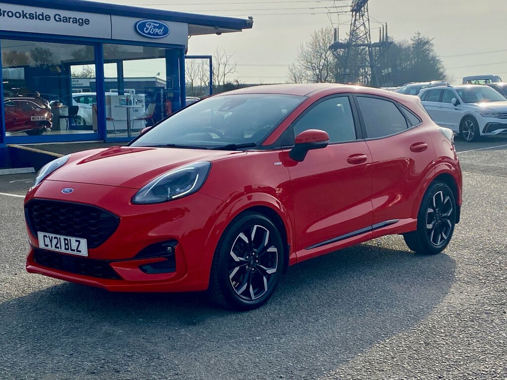 Ford Puma 1.0T Ecoboost Mhev St-line X Suv CY21BLZ Red #3